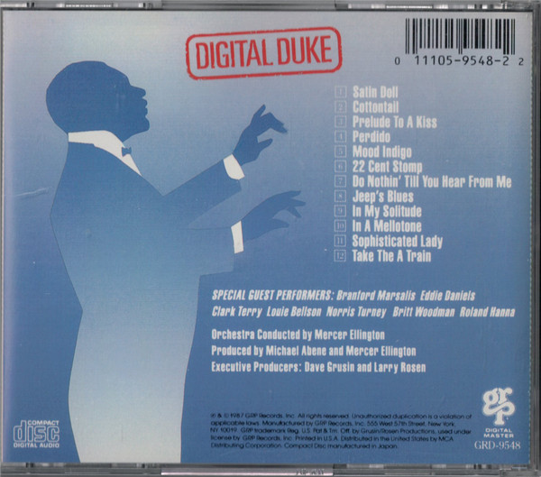 The Duke Ellington Orchestra - Digital Duke (CD, Album) (Near Mint (NM or M-)) - Image 2