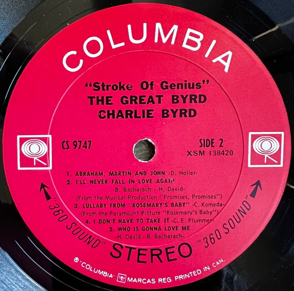 Charlie Byrd - The Great Byrd (LP, Album) (Very Good Plus (VG+)) - Image 4