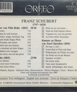 Alternative view of Franz Schubert, Edith MAthis, Gabriele Sima, Heiner Hopfner, Robert Holl, Lothar Zagrosek - Claudine Von Villa Bella - Fernando - Kantate Zu Ehren Von Josef Spendou (CD, Album) (Near Mint (NM or M-))