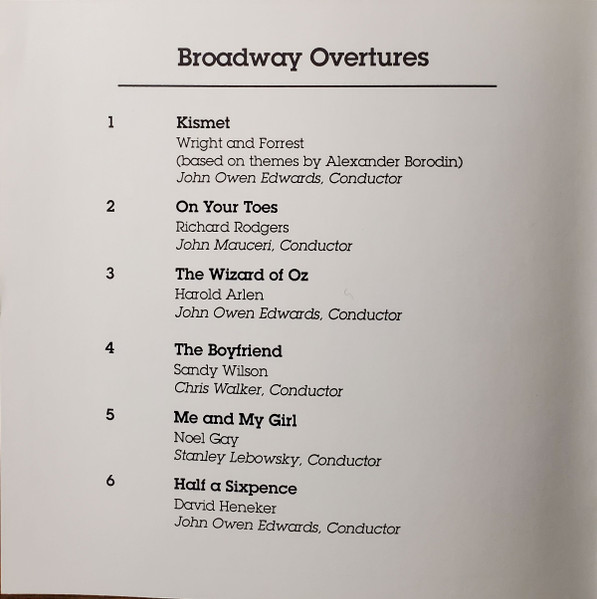 Various - Broadway Overtures (CD, Comp) (Mint (M)) - Image 4