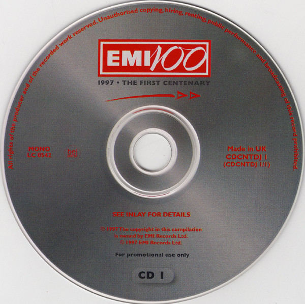 Various - EMI 100 - 1997 - The First Centenary (2xCD, Comp, Promo, Dig) (Near Mint (NM or M-)) - Image 3