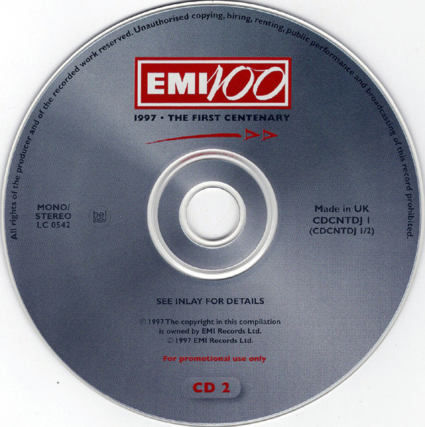Various - EMI 100 - 1997 - The First Centenary (2xCD, Comp, Promo, Dig) (Near Mint (NM or M-)) - Image 5