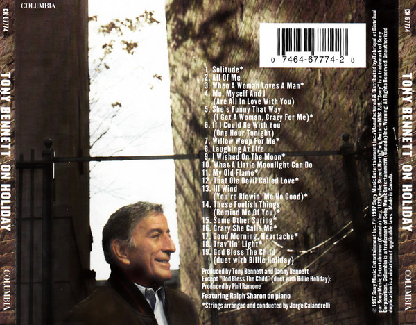 Tony Bennett - On Holiday (A Tribute To Billie Holiday) (CD, Album) (Near Mint (NM or M-)) - Image 2