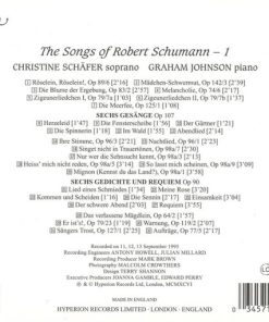 Alternative view of Robert Schumann - Christine Schäfer, Graham Johnson (2) - The Songs Of Robert Schumann - 1 (CD, Album) (Mint (M))
