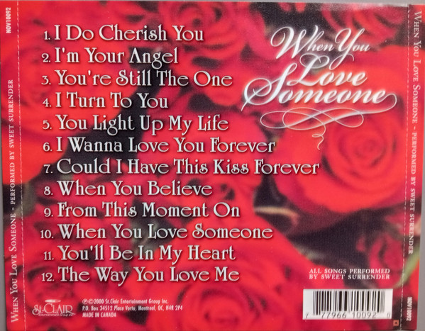Sweet Surrender (3) - When You Love Someone (CD, Album) (Mint (M)) - Image 2