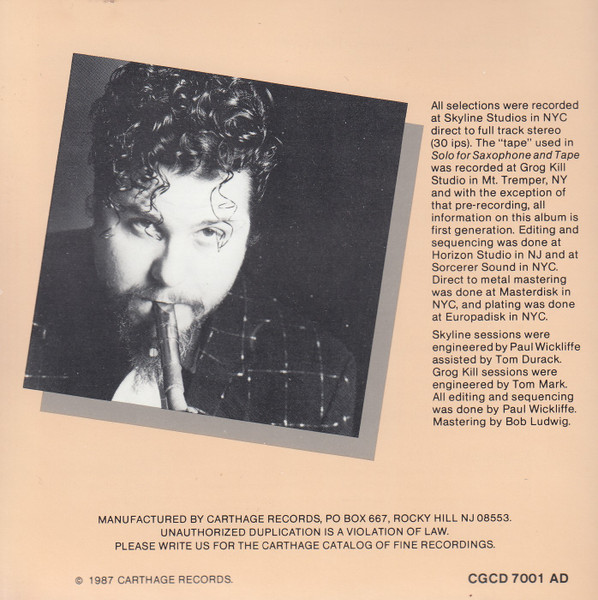 Lenny Pickett With The Borneo Horns - Lenny Pickett With The Borneo Horns (CD, Album) (Near Mint (NM or M-)) - Image 2