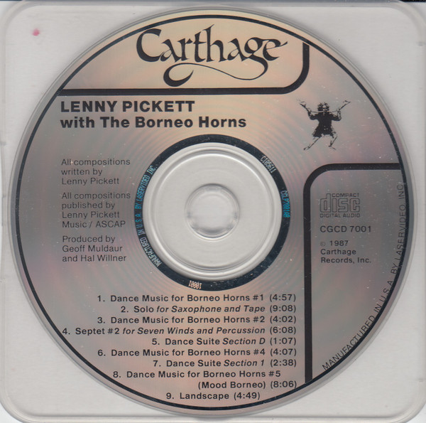 Lenny Pickett With The Borneo Horns - Lenny Pickett With The Borneo Horns (CD, Album) (Near Mint (NM or M-)) - Image 3