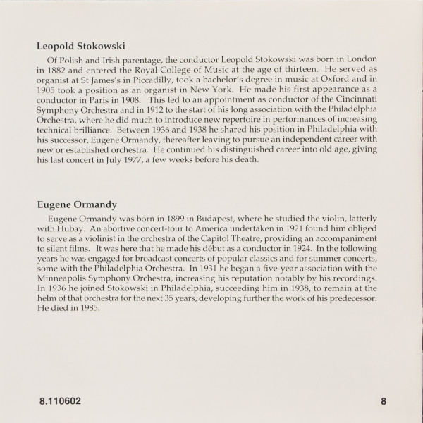 Sergei Vasilyevich Rachmaninoff / The Philadelphia Orchestra, Eugene Ormandy, Leopold Stokowski - Piano Concertos Nos. 1 And 4 • Rhapsody On A Theme Of Paganini (CD, Comp) (Near Mint (NM or M-)) - Image 4