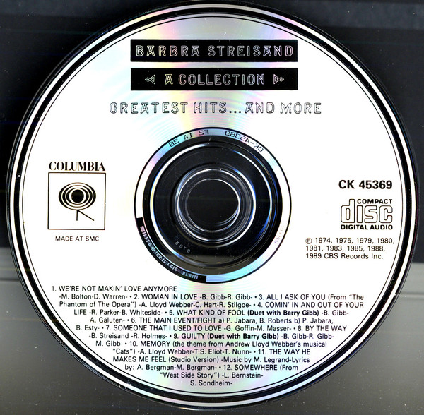 Barbra Streisand - A Collection Greatest Hits...And More (CD, Comp, Club, RE) (Near Mint (NM or M-)) - Image 3