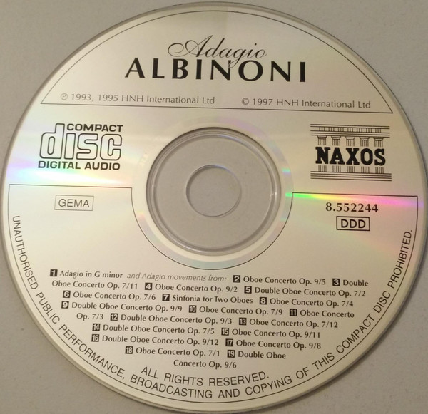 Tomaso Albinoni - Adagio (CD, Comp) (Near Mint (NM or M-)) - Image 3