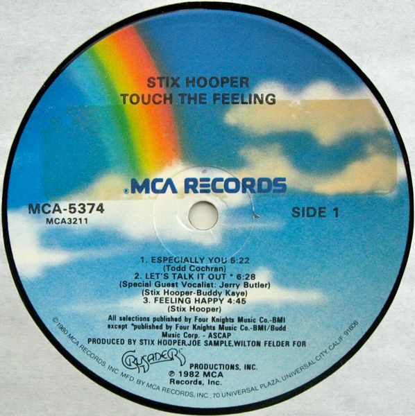 Stix Hooper* - Touch The Feeling (LP, Album) (Very Good Plus (VG+)) - Image 3
