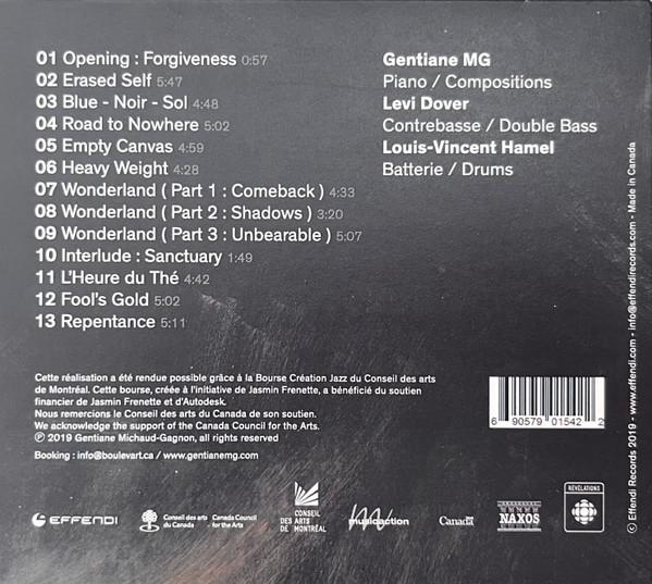 Gentiane MG Trio - Wonderland (CD, Album) (Mint (M)) - Image 2