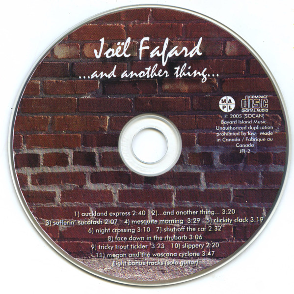 Joël Fafard - ...and another thing (CD, Album) (Near Mint (NM or M-)) - Image 3