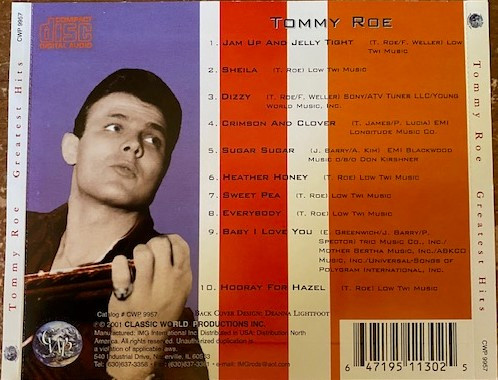 Tommy Roe - Greatest Hits (CD, Comp) (Mint (M)) - Image 4