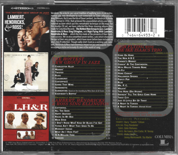 Lambert, Hendricks & Ross - The Hottest New Group In Jazz (2xCD, Comp) (Near Mint (NM or M-)) - Image 2