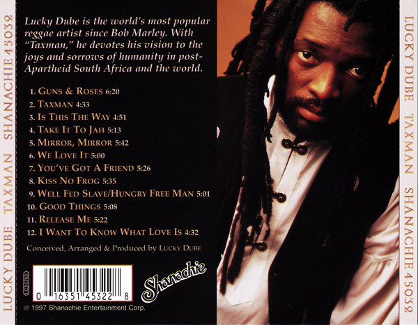 Lucky Dube - Taxman (CD, Album) (Near Mint (NM or M-)) - Image 2