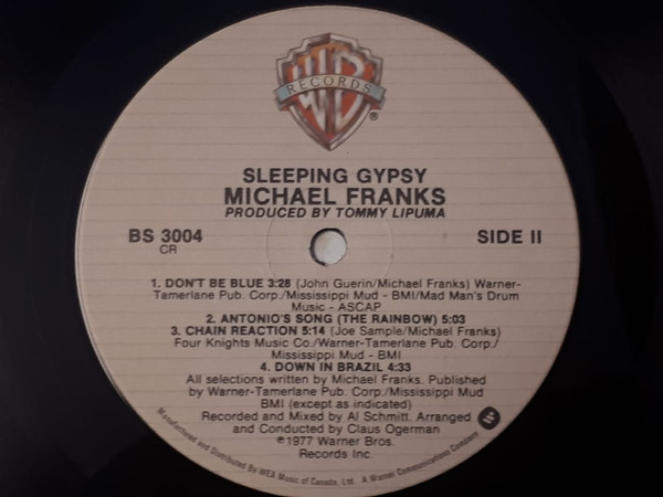 Michael Franks - Sleeping Gypsy (LP, Album, (CR) (Near Mint (NM or M-)) - Image 4
