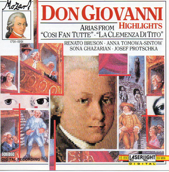 Wolfgang Amadeus Mozart - Renato Bruson, Anna Tomowa-Sintow, Sona Ghazarian, Josef Protschka - Don Giovanni Highlights (CD, Album, Comp) (Near Mint (NM or M-))