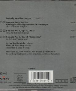 Alternative view of Ludwig van Beethoven - Arthur Rubinstein, Henryk Szeryng - Violin Sonatas Nos. 5 ("Frühling"/"Spring"), 8 & 9 ("Kreutzer") (CD, Comp, RM) (Near Mint (NM or M-))