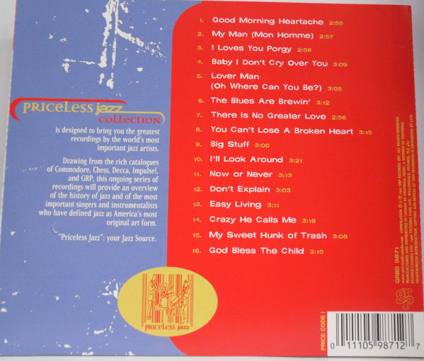 Billie Holiday - Priceless Jazz Collection (CD, Comp) (Mint (M)) - Image 2