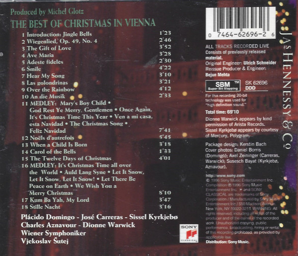 Placido Domingo, José Carreras, Sissel, Charles Aznavour, Dionne Warwick - The Best Of Christmas In Vienna (CD, Comp) (Near Mint (NM or M-)) - Image 2