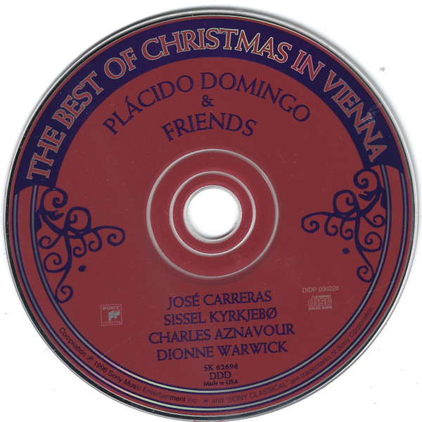 Placido Domingo, José Carreras, Sissel, Charles Aznavour, Dionne Warwick - The Best Of Christmas In Vienna (CD, Comp) (Near Mint (NM or M-)) - Image 3