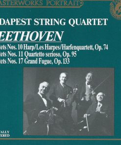 Ludwig van Beethoven, Budapest String Quartet - Quartets Nos. 10 Harp / Les Harpes / Harfenquartett, Op. 74 - Quartets Nos. 11 Quartetto Serioso, Op. 95 - Quartets Nos. 17 Grand Fugue, Op. 133 (CD, Comp, RE, RM) (Near Mint (NM or M-))