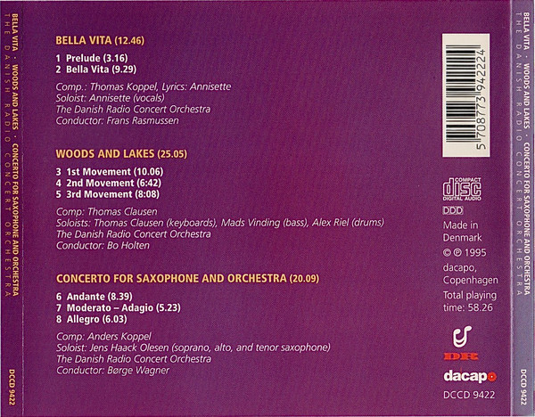 DR RadioUnderholdningsOrkestret, Thomas Koppel, Thomas Clausen, Anders Koppel Featuring Annisette, The Thomas Clausen Trio, Jens Haack - 3 Symphonies (CD, Album) (Mint (M)) - Image 3