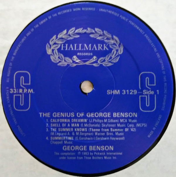 George Benson - The Genius Of George Benson (LP, Comp) (Near Mint (NM or M-)) - Image 3