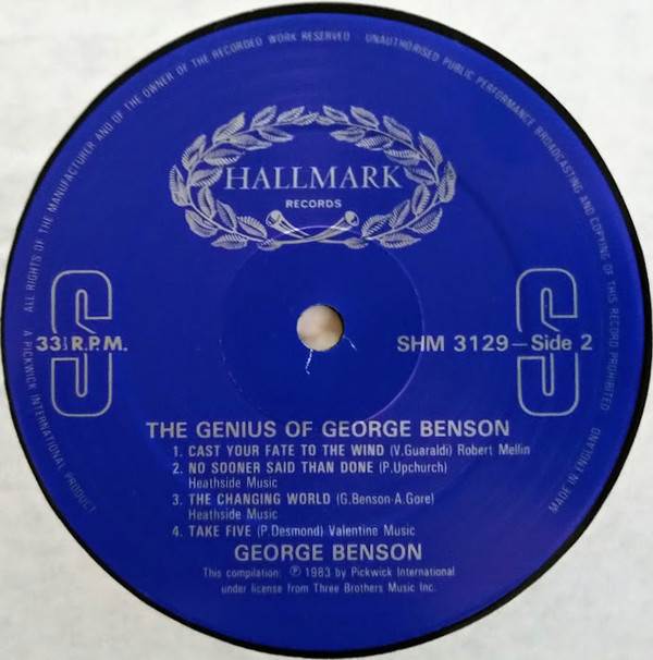 George Benson - The Genius Of George Benson (LP, Comp) (Near Mint (NM or M-)) - Image 4