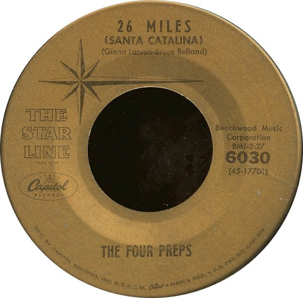 The Four Preps - 26 Miles (Santa Catalina) / Big Man (7") (Near Mint (NM or M-))