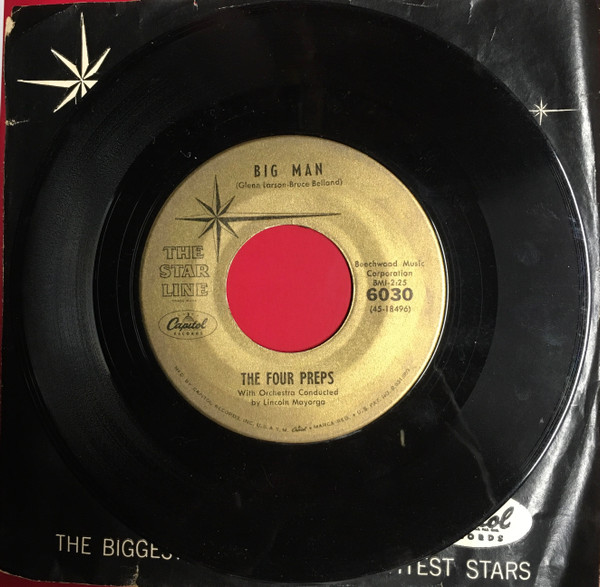 The Four Preps - 26 Miles (Santa Catalina) / Big Man (7") (Near Mint (NM or M-)) - Image 2