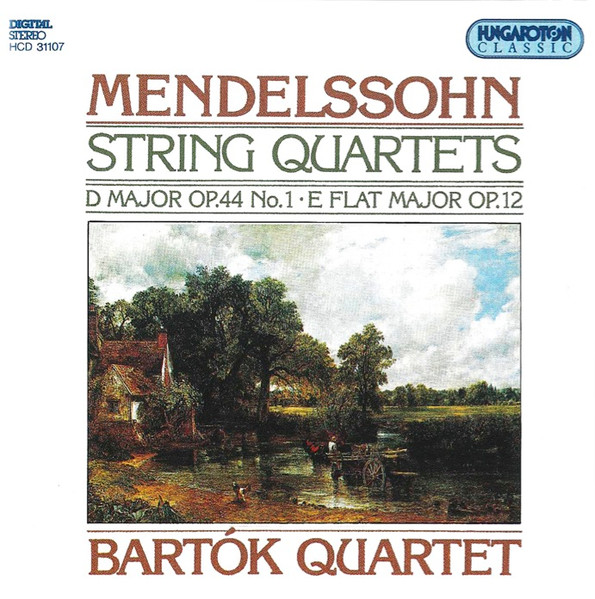 Felix Mendelssohn-Bartholdy, Bartók Quartet - String Quartets D Major Op. 44 No. 1 / E Flat Major Op. 12 (CD, RE) (Near Mint (NM or M-))