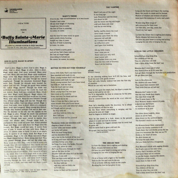 Buffy Sainte-Marie - Illuminations (LP, Album) (Mint (M)) - Image 5