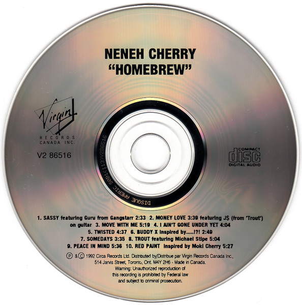 Neneh Cherry - Homebrew (CD, Album) (Near Mint (NM or M-)) - Image 3