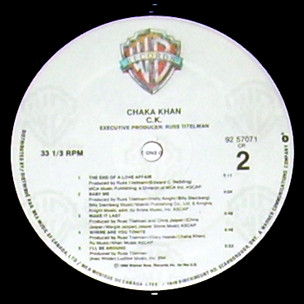 Chaka Khan - CK (LP, Album) (Mint (M)) - Image 4