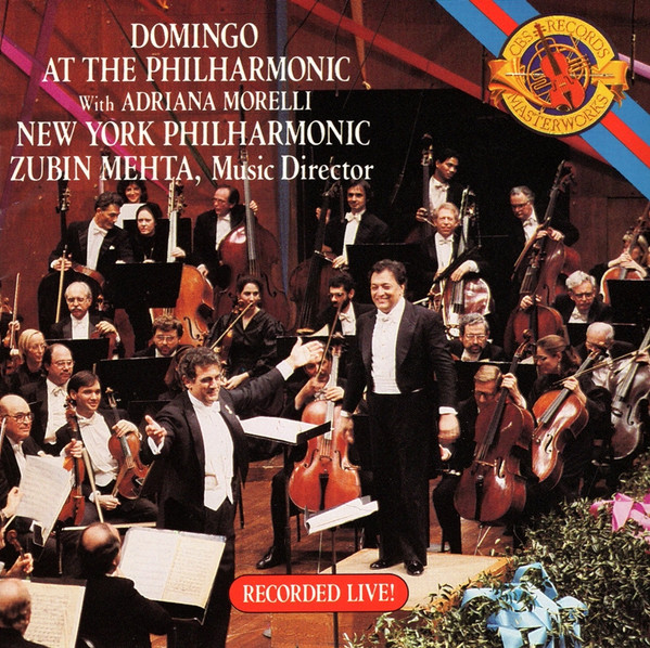 Placido Domingo, Adriana Morelli, New York Philharmonic, Zubin Mehta - Domingo At The Philharmonic With Adriana Morelli (CD, Album) (Mint (M))