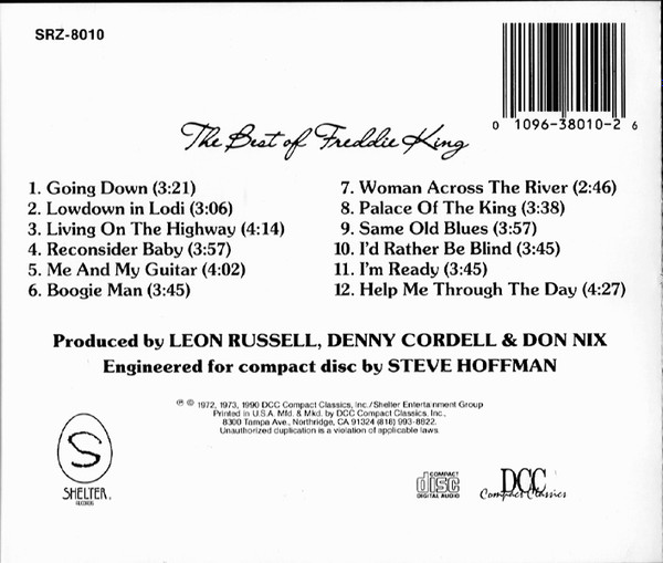 Freddie King - The Best Of Freddie King (CD, Comp, RE) (Near Mint (NM or M-)) - Image 2