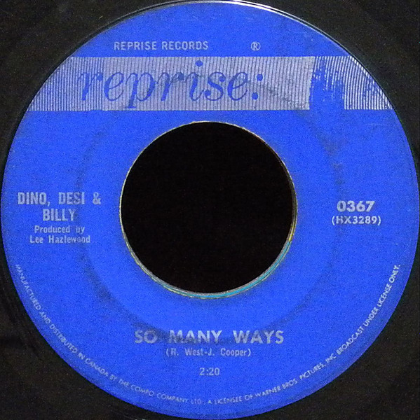 Dino, Desi & Billy - I'm A Fool (7", Single) (Very Good Plus (VG+)) - Image 2