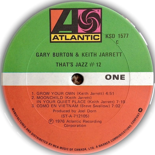 Gary Burton & Keith Jarrett - Gary Burton & Keith Jarrett (LP, Album) (Very Good Plus (VG+)) - Image 3