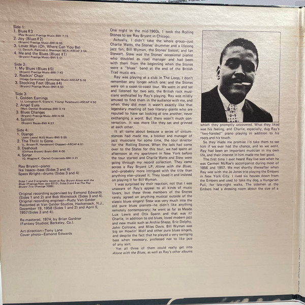 Ray Bryant - Me And The Blues (2xLP, Comp, RM, Gat) (Very Good Plus (VG+)) - Image 3