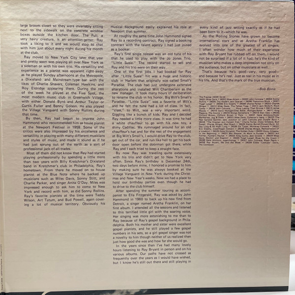 Ray Bryant - Me And The Blues (2xLP, Comp, RM, Gat) (Very Good Plus (VG+)) - Image 4