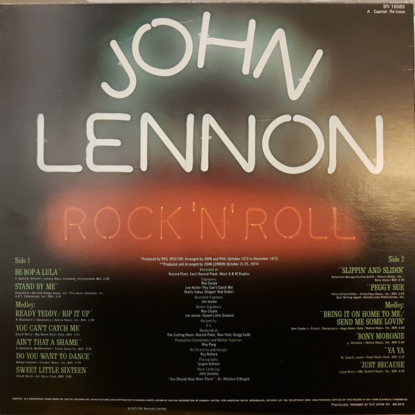 John Lennon - Rock 'N' Roll (LP, Album, RE) (Mint (M)) - Image 4