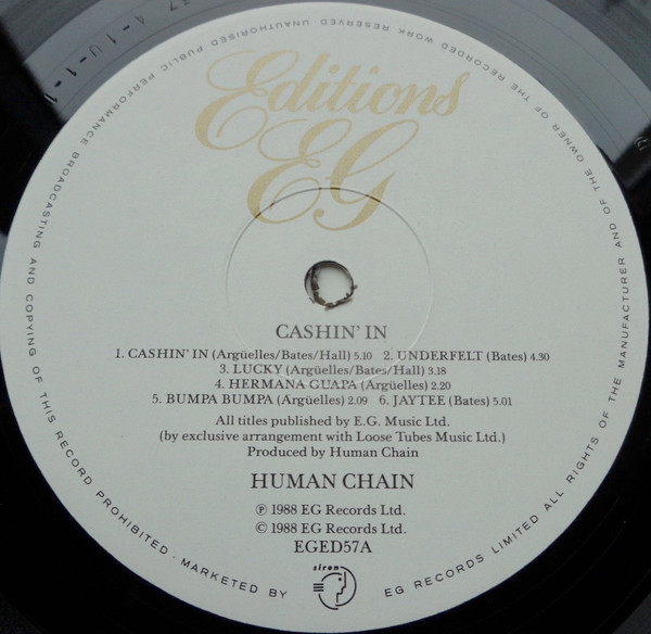 Human Chain - Cashin' In! (LP, Album) (Very Good Plus (VG+)) - Image 3