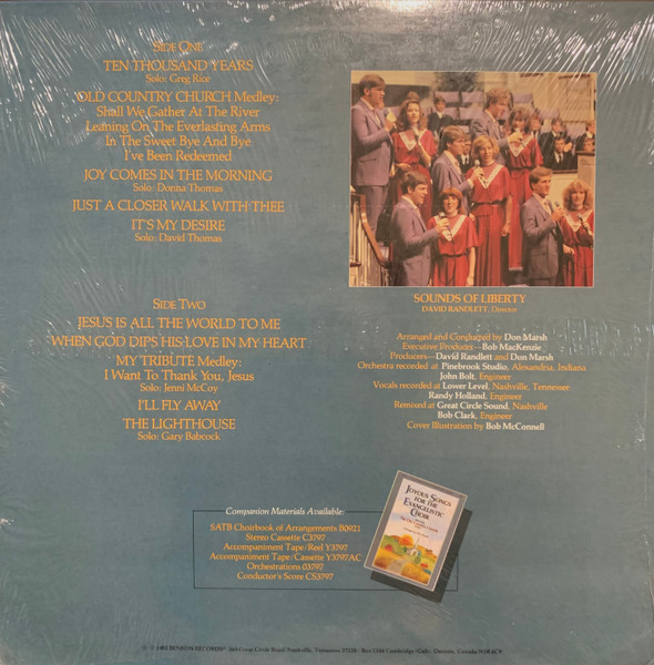 Liberty Baptist College Sounds Of Liberty - Joyous Songs For The Evangelistic Choir (LP, Album) (Mint (M)) - Image 2