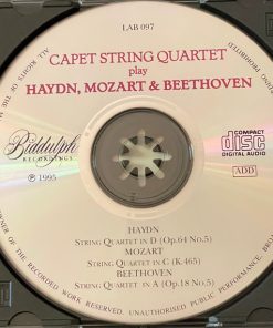 Alternative view of Quatuor Capet - Joseph Haydn, Wolfgang Amadeus Mozart, Ludwig van Beethoven - String Quartets: (Op.64 No.5) "Lark" / (K.465) "Dissonance" / (Op.18 No. 5) (CD, Comp, Mono, RM) (Mint (M))
