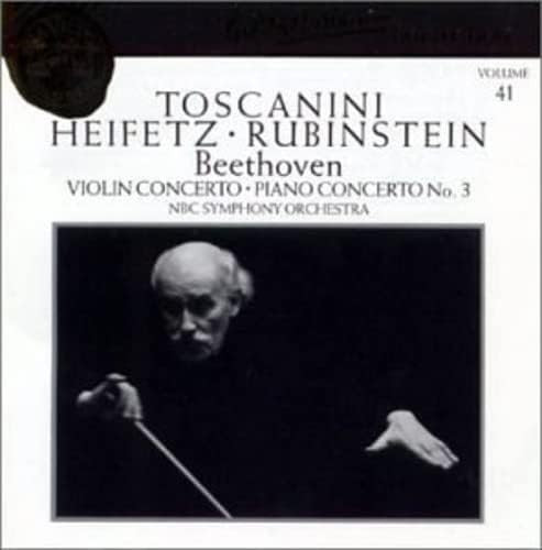 Ludwig van Beethoven - Arturo Toscanini, Jascha Heifetz, Arthur Rubinstein - Violin Concerto / Piano Concerto No. 3 (CD, Comp, Mono) (Near Mint (NM or M-))