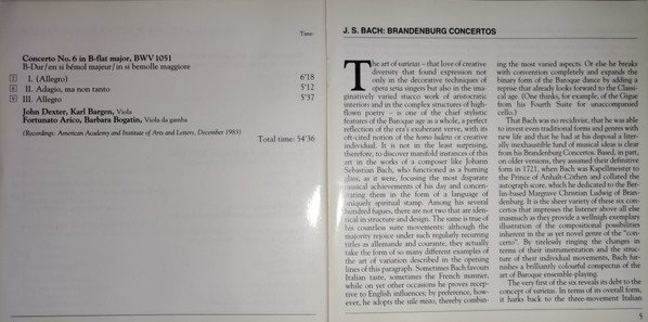 Johann Sebastian Bach By Philharmonia Virtuosi, Richard Kapp - Brandenburg Concertos (2xCD) (Near Mint (NM or M-)) - Image 4