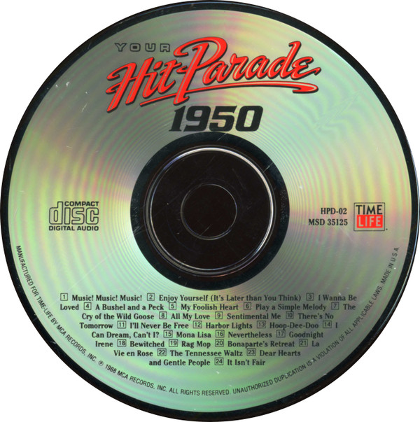 Various - Your Hit Parade 1950 (CD, Comp, RM) (Near Mint (NM or M-)) - Image 3
