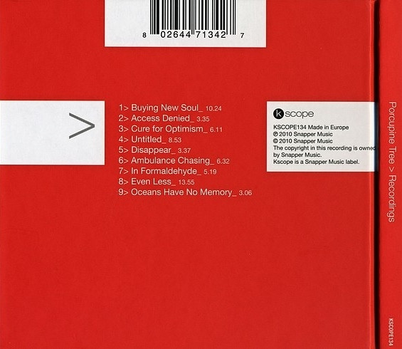 Porcupine Tree - Recordings (CD, Comp, RE, Dig) (Mint (M)) - Image 2